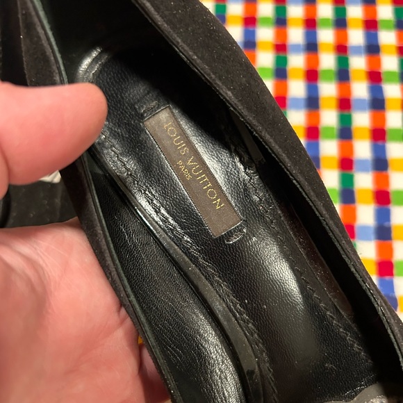 Louis Vuitton suede heels 8